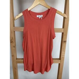 NWT Another Love Dear John CLEO Burnt Orange Ribbed Tank Top #1105 Size SM
